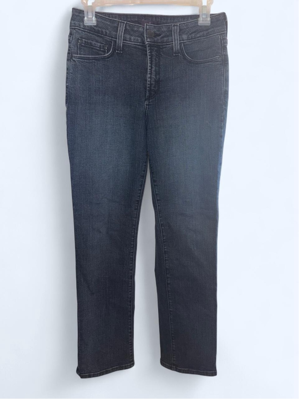 Women's NYJD Petite Navy Straight-Leg Jeans